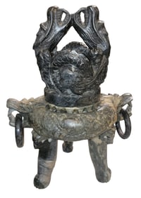 Antique stone incence holder