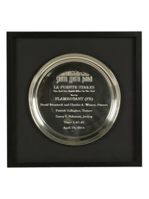 A Santa Anita Horse Racing Trophy won by flamboyant