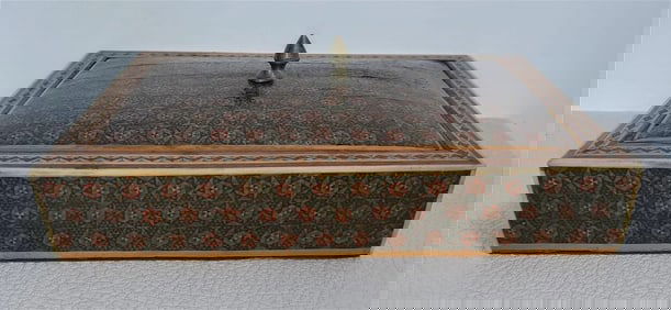Early 20thc Hand Made Inlay Moroccan Box