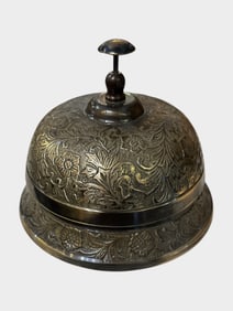 Handmade Brass Ornate Hotel Front Desk Bell