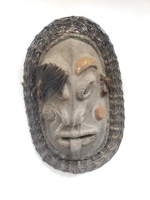 Large carved Wood tribal Mask