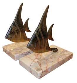 Midcentury Fish Bookends