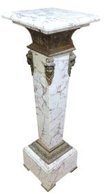 English Stlyle Marble And Bronze Stand