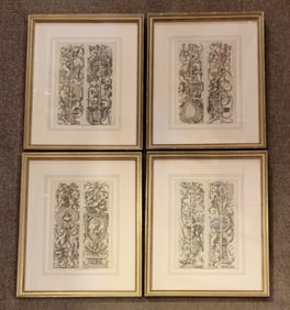 Set of Four Spanish Art Panels