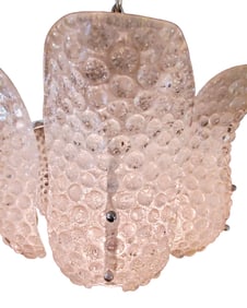 80s Beaded Murano Glass With Chrome Body