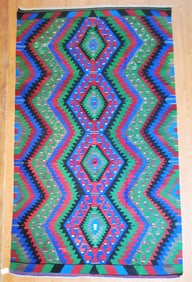 Retro Mid Century European Hand Made Rug