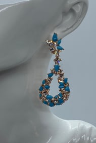 Italian Jewlery Handmade Sterling Sworovski Earrings
