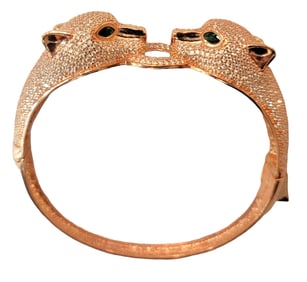 24k Gold Over Sterling Silver Bracelet Swarovski Crystal Bracelet