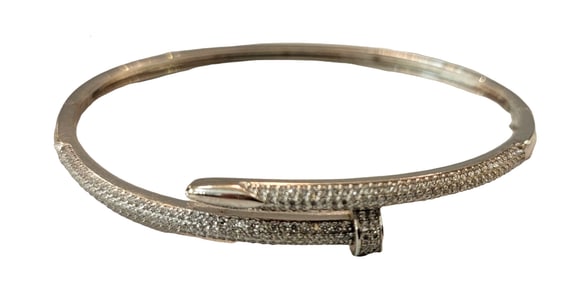 Sterling Silver Bracelet Swarovski Crystal Bracelet 925