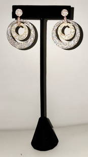 Sterling Silver Swarovski Crystal Earring: Sterling Silver Swarovski Crystal Earring