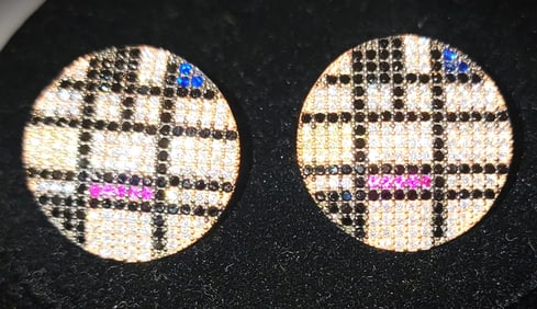 Sterling Earrings Swarovski Crystals