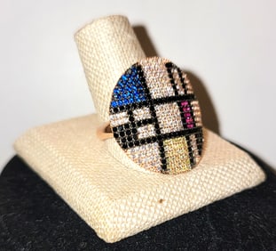 Sterling Ring Swarovski Crystals