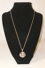 Sterling Necklace 24k Plate Swarovski Crystals