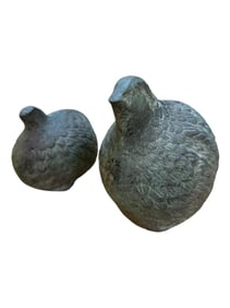 Set of Toyo Bronze Quails