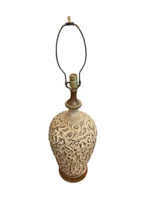 Modern Brutalist Form Clay Table Lamp Clay Table Lamp