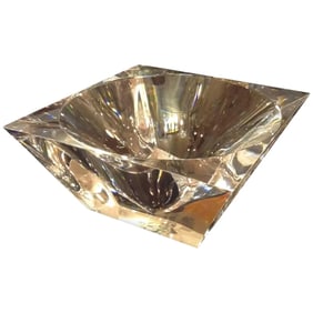 Modernistic Lucite Diamond Bowl