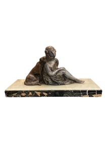 Art Deco Bronze Sculpture Signed by L. Bruns