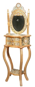 1930s Custom Made Moter of Pearl Vanity