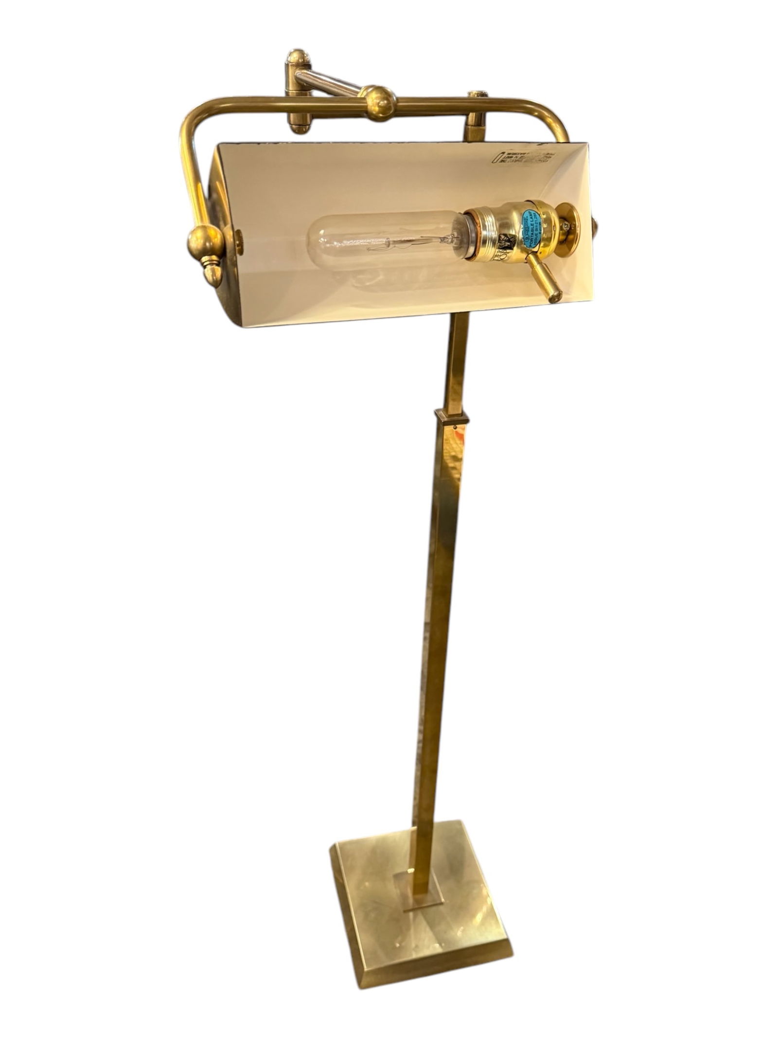 Frederick Cooper Chicago Floor Lamp: The Frederick Cooper Chicago Floor Lamp with Adjustable Height combines sleek, modern design with functional versatility, making it a standout piece for any room. W10 x D11.5 x H46