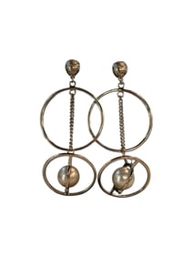 Authentic Rare Gold Jumbo Chanel Earrings