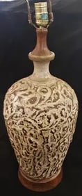 Modern Brutalist Form Clay Table Lamp Clay Table Lamp