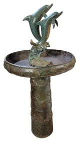 Magnificent Bronze Dolphin Garden Statue