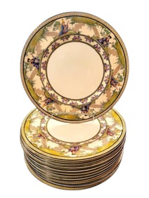 W.W. Wattles And Son Pennsylvania Set of 12 Dinner Plates