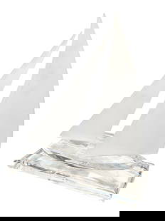 Wintrade Bevery Hills Lucite Sailboat Sculpture: Celebrate the spirit of freedom and elegance with this sleek Wintrade Beverly Hills Lucite Sailboat Sculpture.
