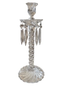 Stunning Baccarat Style Luster Candlestick