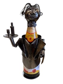 Metal Art Wine Bottle Holder