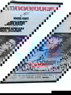 Vintage John Wayne Movie Poster of El Dorado: Vintage John Wayne Movie Poster of El measures approx - 42.5h x 28.5w