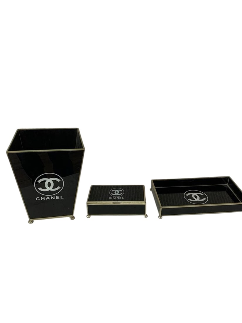 VIP Chanel Logo Dust Bin ,Box and Tray (1 of 5)