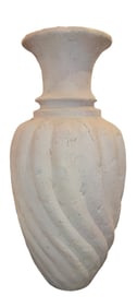 60s French Monumental Clay Painted Vase