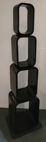 Four Tier Deco Wood and Metal Ettigere