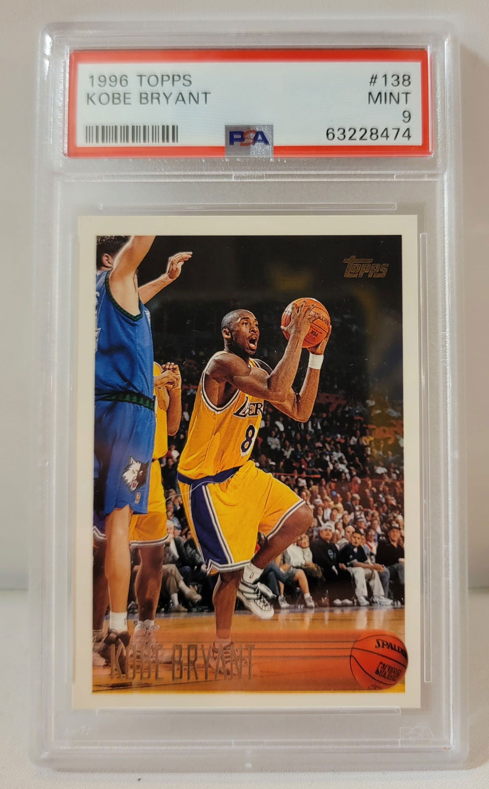 Kobe Bryant PSA Card 1996 Rookie Card Rare (1 of 4)