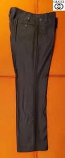 Classic Gucci Wool Pants: Classic Gucci Wool Pants 18 side to side flat Color is Black waist is 36