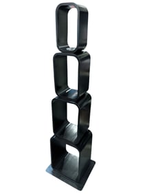 Four Tier Deco Wood and Metal Ettigere