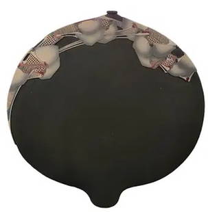 1970s Sculptural Ceramic Vase: 1970s Sculptural Ceramic Vase. Measures approx - 25h x 24w x 4.5d
