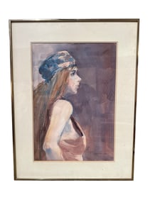 Early 20th Century Barbara Alton Potter Watercolor Painting