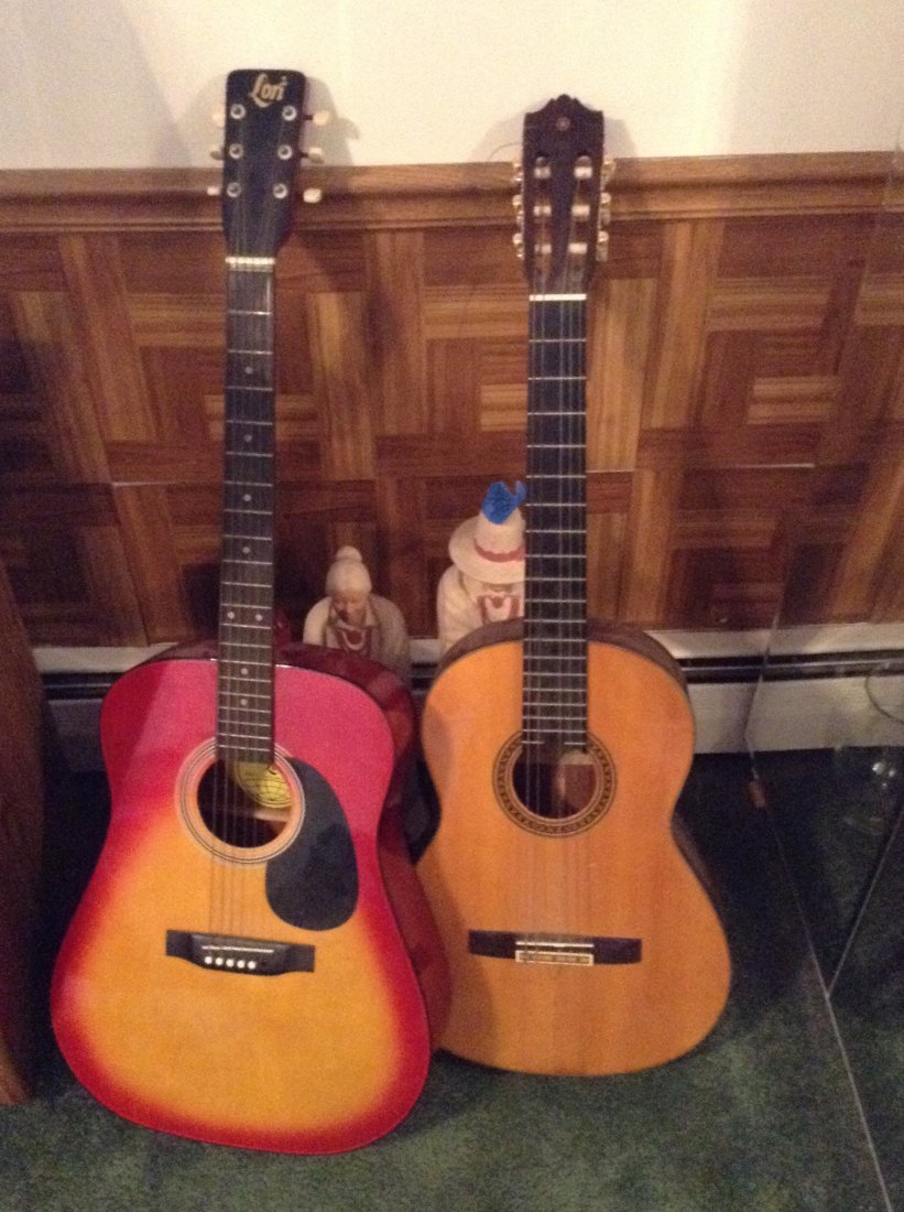 Lori & Yamaha Guitars (1 of 1)