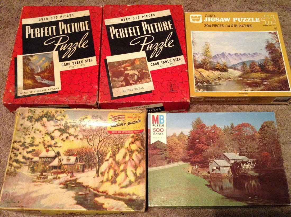 Vintage Lot of 10 Early Puzzles (1 of 2)