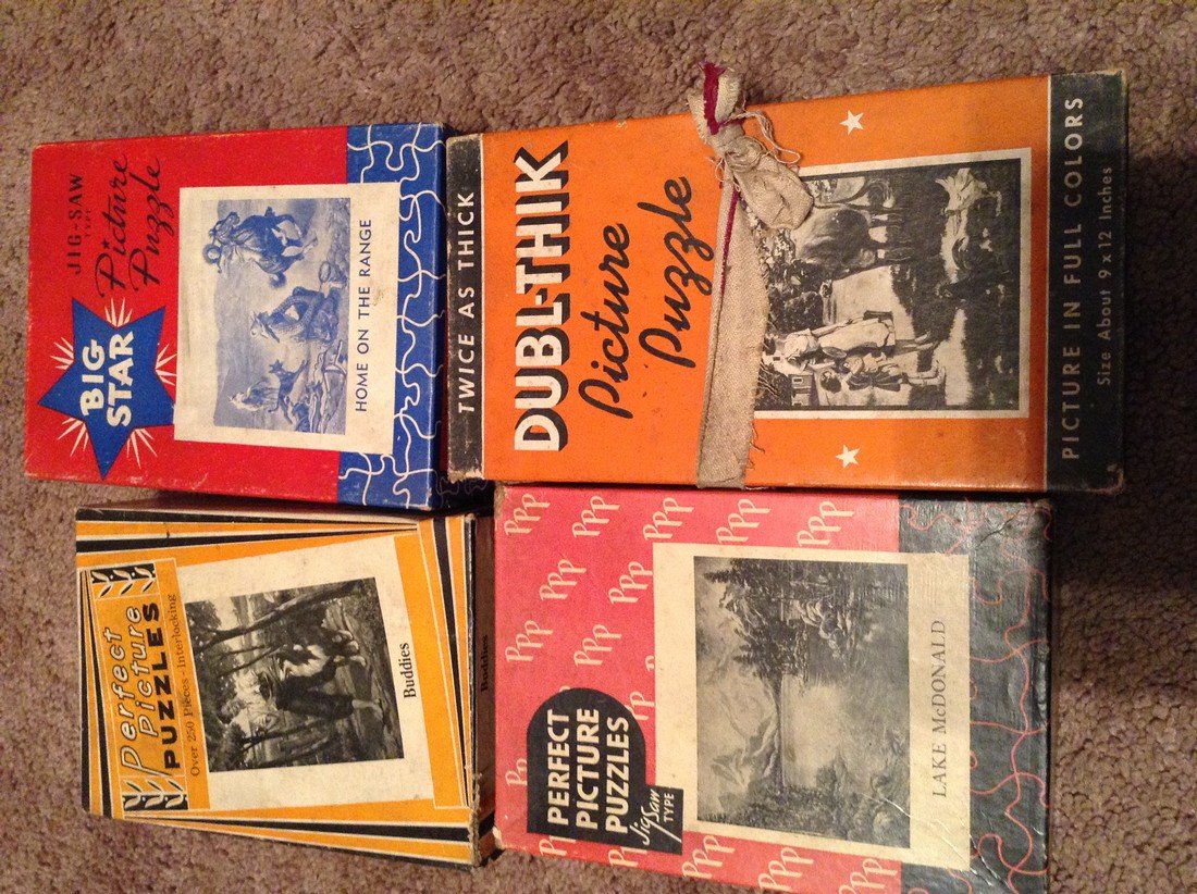 Vintage Lot of 13 Early Puzzles (1 of 3)