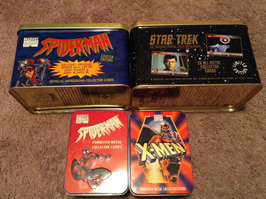 X-Men/ Star Trek/Spiderman Metal Collector Cards (1 of 2)