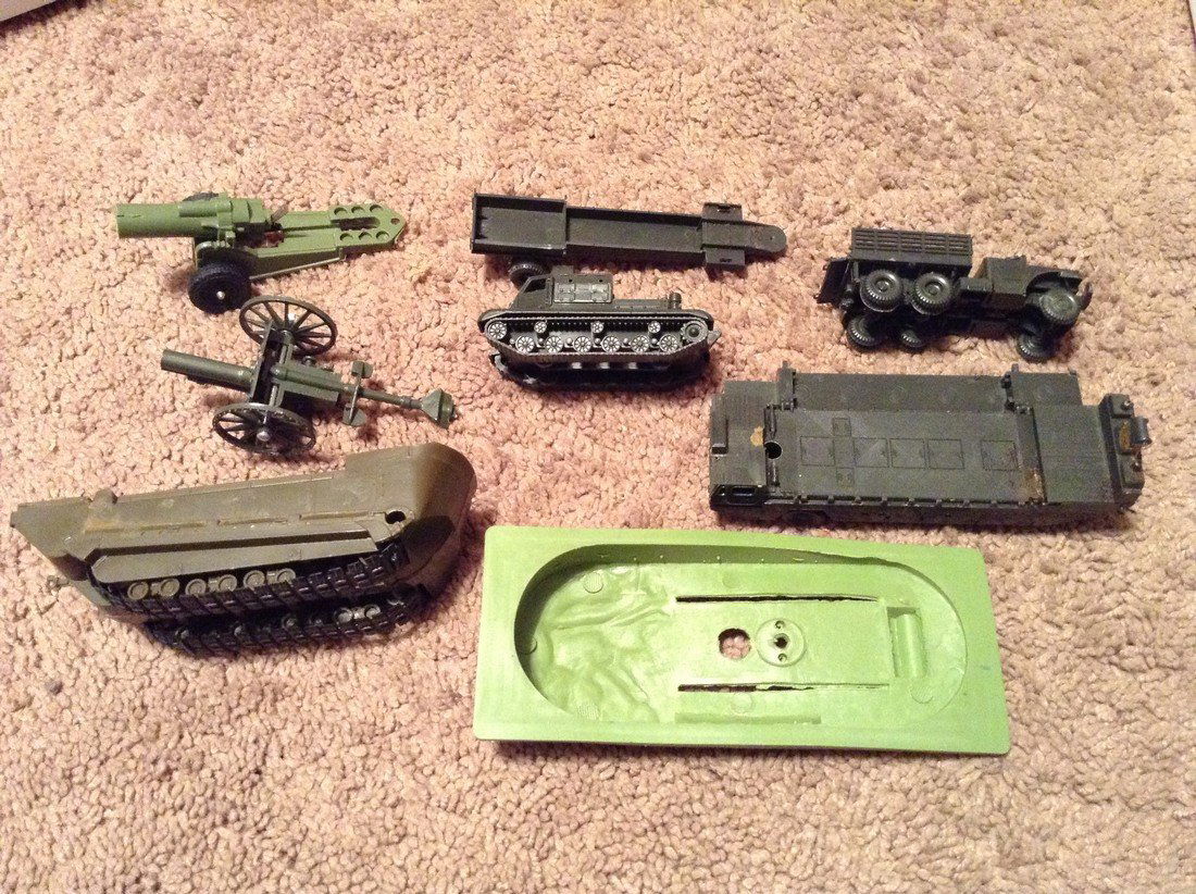 Vintage Military Plastic Vehicles (1 of 2)