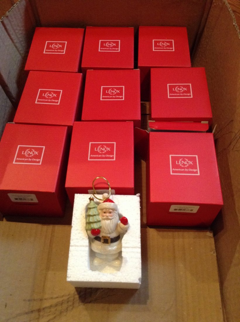 lot of 9 Lenox Christmas Ornaments (1 of 1)