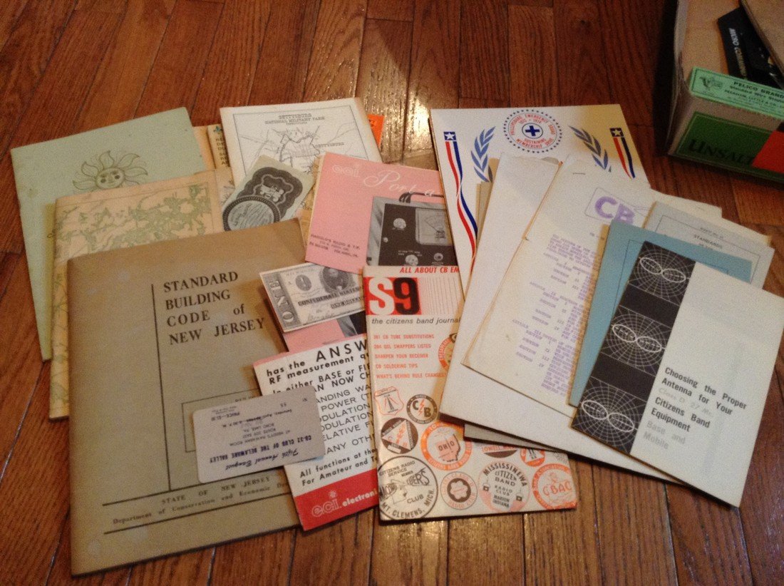 Vintage political radio items, manuals and labor books: Vintage political radio items, manual and labor books, early hunting books, school records and WPA time reports. All in great condition.