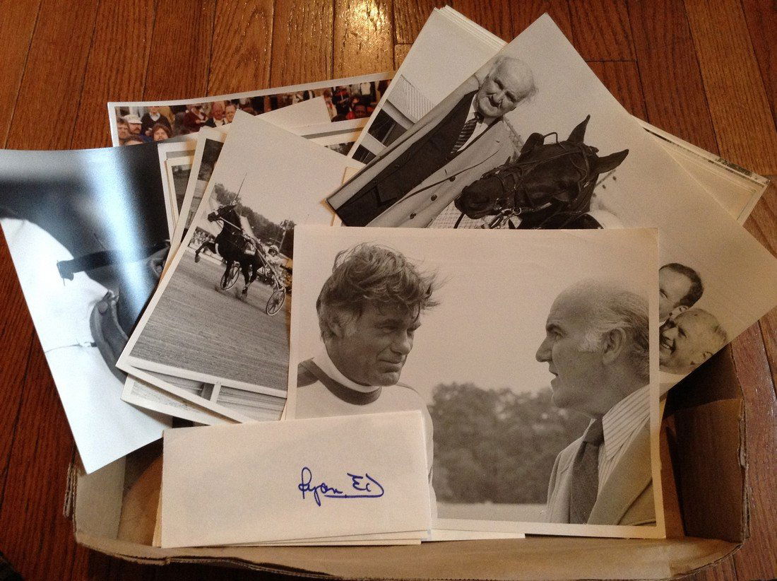 large amount of black & white horse racing photos and (1 of 1)
