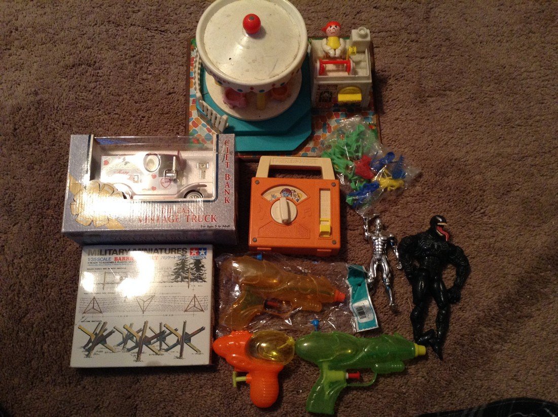 Vintage Fisher-Price toys; water guns and models (1 of 1)