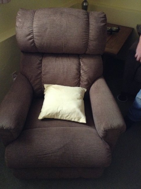 upholstered rocker Chair (1 of 1)