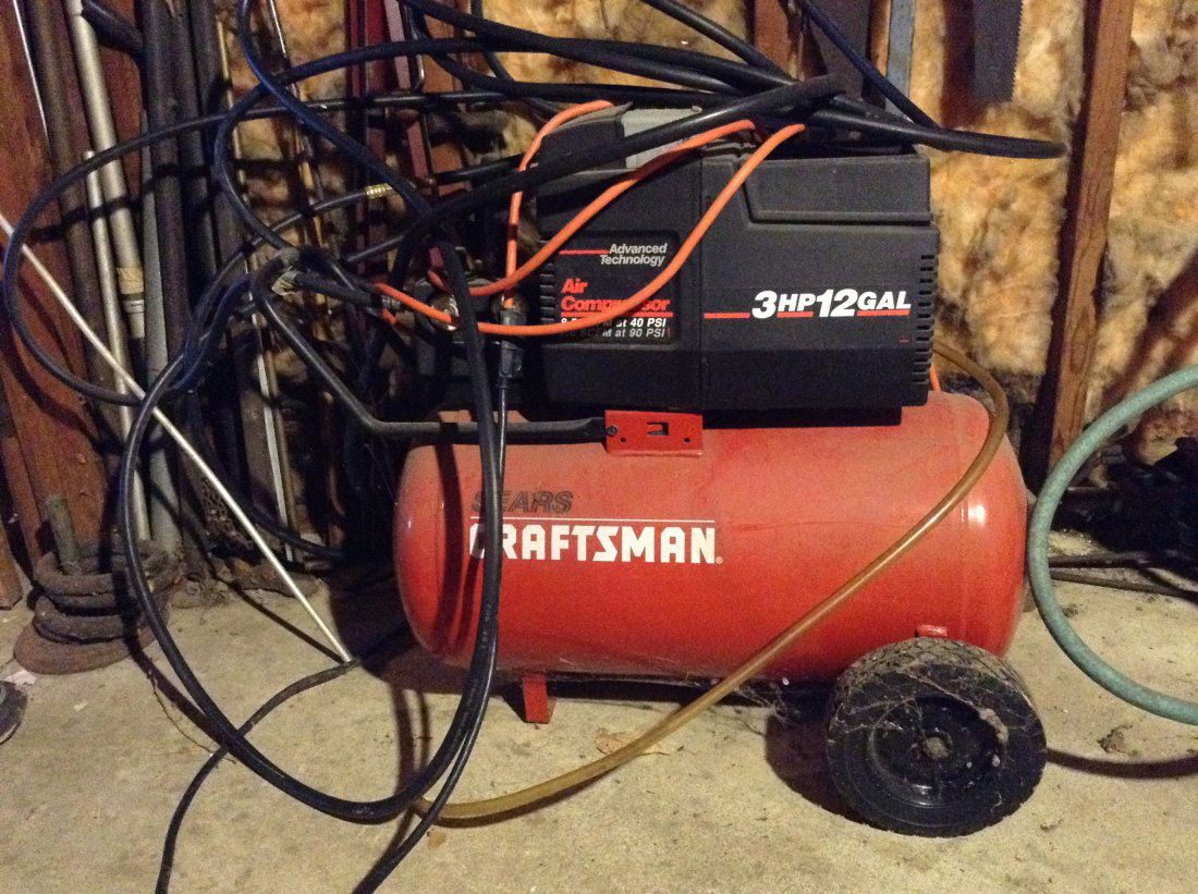 Craftsman 3hp 12 gallon air compressor deals